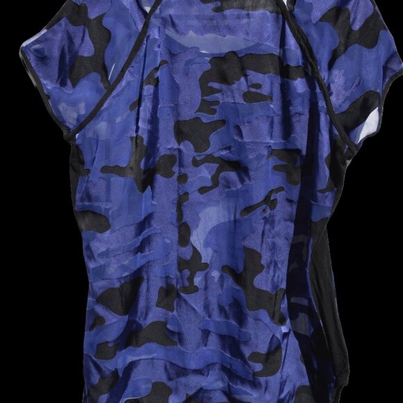 S/S Top-sz10 Semi-sheer Camouflage pattern - Picture 4 of 4